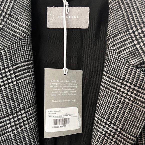 Everlane Jackets & Blazers - NWT Everlane Oversized Blazer - Gray Tweed Size 0